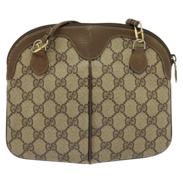 GUCCI GG Supreme Web Sherry Line Bag PVC Beige Gold 904 02 047 Auth ep9738 - 0