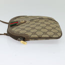 GUCCI GG Supreme Web Sherry Line Bag PVC Beige Gold 904 02 047 Auth ep9738-3