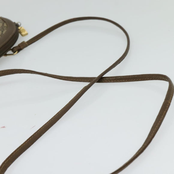 GUCCI GG Supreme Web Sherry Line Bag PVC Beige Gold 904 02 047 Auth ep9738