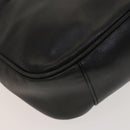 GUCCI Bamboo Hand Bag Leather Black Gold 001 2113 1638 Auth ep9740-13