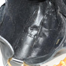 GUCCI Bamboo Hand Bag Leather Black Gold 001 2113 1638 Auth ep9740-14