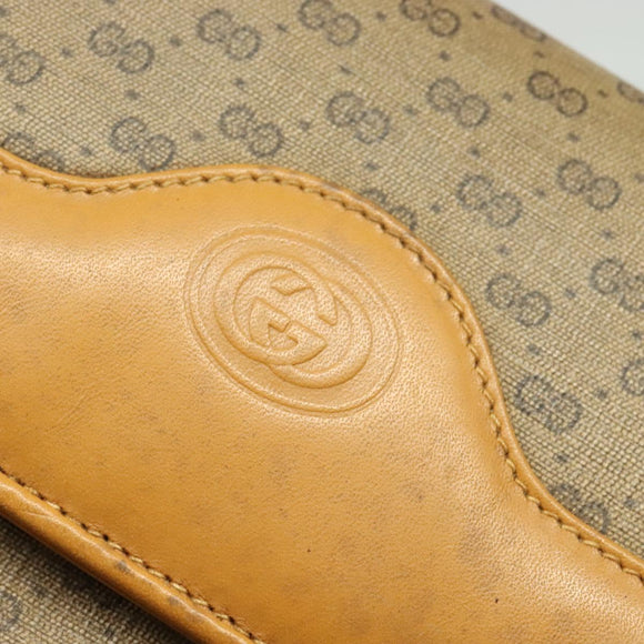 GUCCI Micro GG Supreme Shoulder Bag PVC Beige Gold 004 106 0024 Auth ep9743