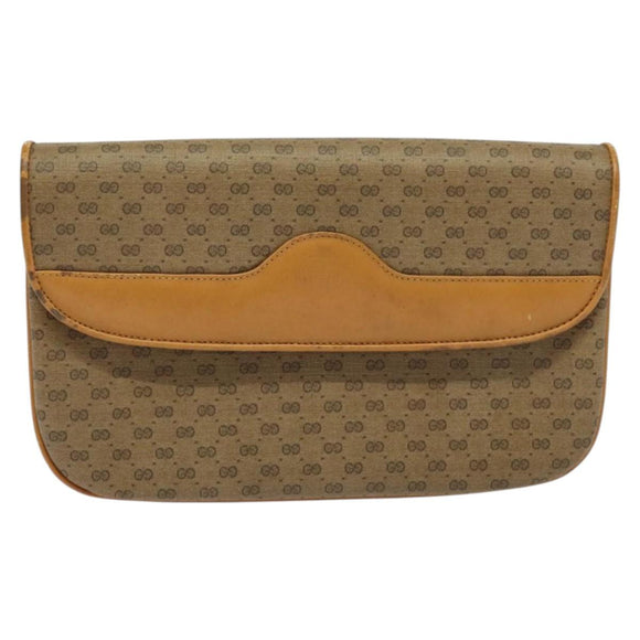 GUCCI Micro GG Supreme Shoulder Bag PVC Beige Gold 004 106 0024 Auth ep9743