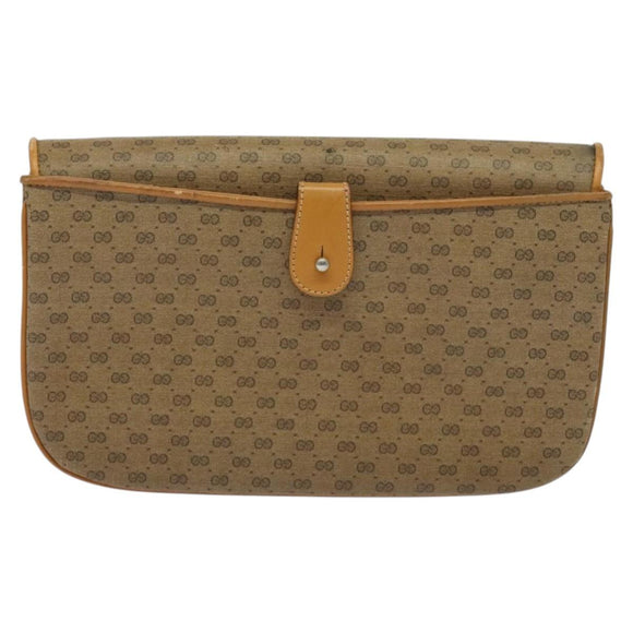 GUCCI Micro GG Supreme Shoulder Bag PVC Beige Gold 004 106 0024 Auth ep9743