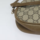 GUCCI GG Plus Supreme Shoulder Bag PVC Beige Gold Auth ep9746-9