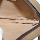 GUCCI GG Plus Supreme Shoulder Bag PVC Beige Gold Auth ep9746-17