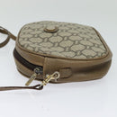 GUCCI GG Plus Supreme Shoulder Bag PVC Beige Gold Auth ep9746-3