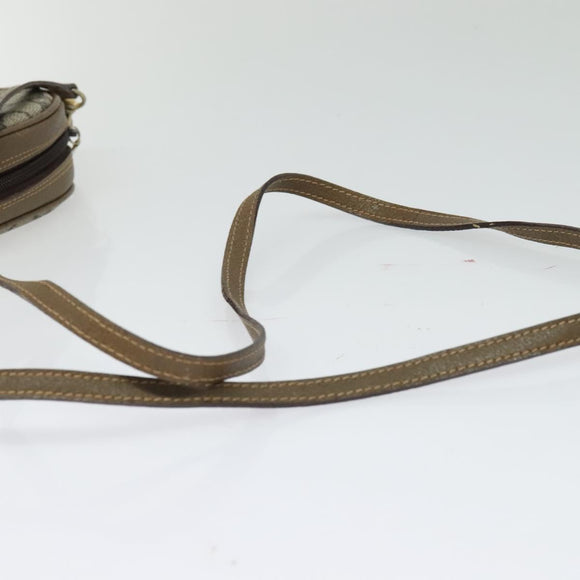 GUCCI GG Plus Supreme Shoulder Bag PVC Beige Gold Auth ep9746