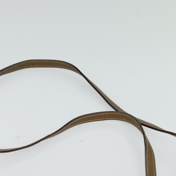 GUCCI GG Plus Supreme Shoulder Bag PVC Beige Gold Auth ep9746