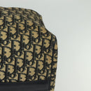 Christian Dior Trotter Canvas Boston Bag Navy Silver Auth ep9747-11