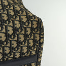 Christian Dior Trotter Canvas Boston Bag Navy Silver Auth ep9747-13