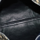 Christian Dior Trotter Canvas Boston Bag Navy Silver Auth ep9747-14
