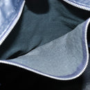 Christian Dior Trotter Canvas Boston Bag Navy Silver Auth ep9747-17