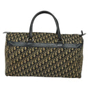 Christian Dior Trotter Canvas Boston Bag Navy Silver Auth ep9747-3