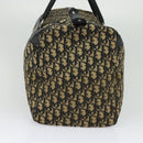 Christian Dior Trotter Canvas Boston Bag Navy Silver Auth ep9747-4