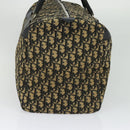 Christian Dior Trotter Canvas Boston Bag Navy Silver Auth ep9747-5