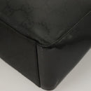 GUCCI GG Canvas Shoulder Bag Nylon Outlet Black Silver 77112 3444 Auth ep9749-13