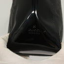 GUCCI GG Canvas Shoulder Bag Nylon Outlet Black Silver 77112 3444 Auth ep9749-14