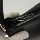 GUCCI GG Canvas Shoulder Bag Nylon Outlet Black Silver 77112 3444 Auth ep9749-15