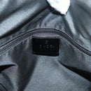 GUCCI GG Canvas Shoulder Bag Nylon Outlet Black Silver 77112 3444 Auth ep9749-16