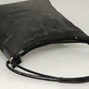GUCCI GG Canvas Shoulder Bag Nylon Outlet Black Silver 77112 3444 Auth ep9749-6