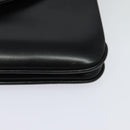 BALLY Shoulder Bag Leather Black Gold Auth ep9750-14