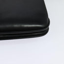 BALLY Shoulder Bag Leather Black Gold Auth ep9750-16