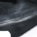 BALLY Shoulder Bag Leather Black Gold Auth ep9750-20