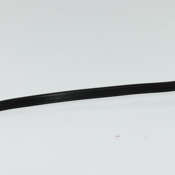 BALLY Shoulder Bag Leather Black Gold Auth ep9750