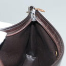 Christian Dior Trotter Canvas Shoulder Bag Brown Gold Auth ep9752-17