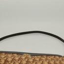 Christian Dior Trotter Canvas Shoulder Bag Brown Gold Auth ep9752-8