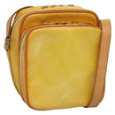 LOUIS VUITTON Monogram Vernis Wooster Bag Lime Yellow M91075 LV Auth ep9753-1