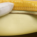 LOUIS VUITTON Monogram Vernis Wooster Bag Lime Yellow M91075 LV Auth ep9753-17