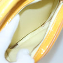 LOUIS VUITTON Monogram Vernis Wooster Bag Lime Yellow M91075 LV Auth ep9753-20