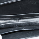 GUCCI Shoulder Bag Leather Black Gold Auth ep9755-11