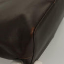 BURBERRY Hand Bag Leather Brown Gold Auth ep9761-8