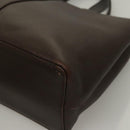 BURBERRY Hand Bag Leather Brown Gold Auth ep9761-15