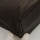 BURBERRY Hand Bag Leather Brown Gold Auth ep9761-16