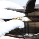 BURBERRY Hand Bag Leather Brown Gold Auth ep9761-11