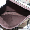 BURBERRY Hand Bag Leather Brown Gold Auth ep9761-12