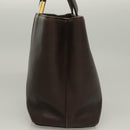 BURBERRY Hand Bag Leather Brown Gold Auth ep9761-3