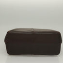 BURBERRY Hand Bag Leather Brown Gold Auth ep9761-5