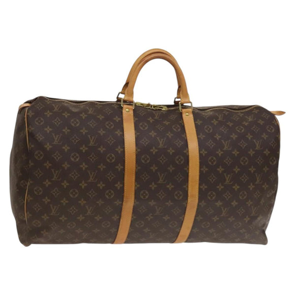 LOUIS VUITTON Monogram Keepall 60 Boston Bag M41422 LV Auth ep9763