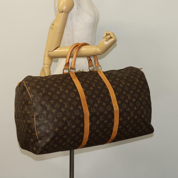 LOUIS VUITTON Monogram Keepall 60 Boston Bag M41422 LV Auth ep9763