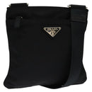 PRADA Shoulder Bag Nylon Black Silver Auth ep9765-1