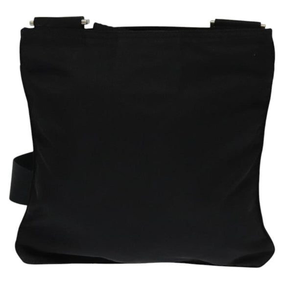 PRADA Shoulder Bag Nylon Black Silver Auth ep9765