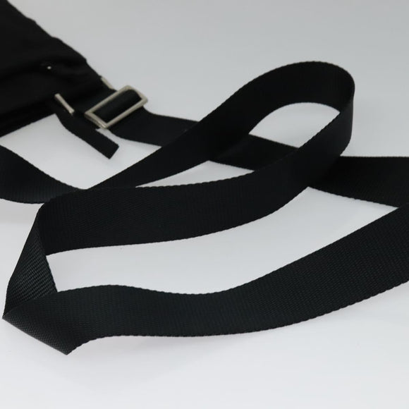 PRADA Shoulder Bag Nylon Black Silver Auth ep9765