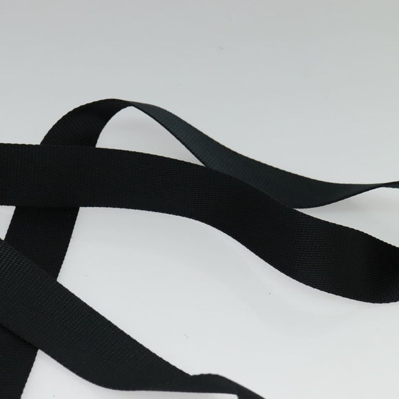 PRADA Shoulder Bag Nylon Black Silver Auth ep9765