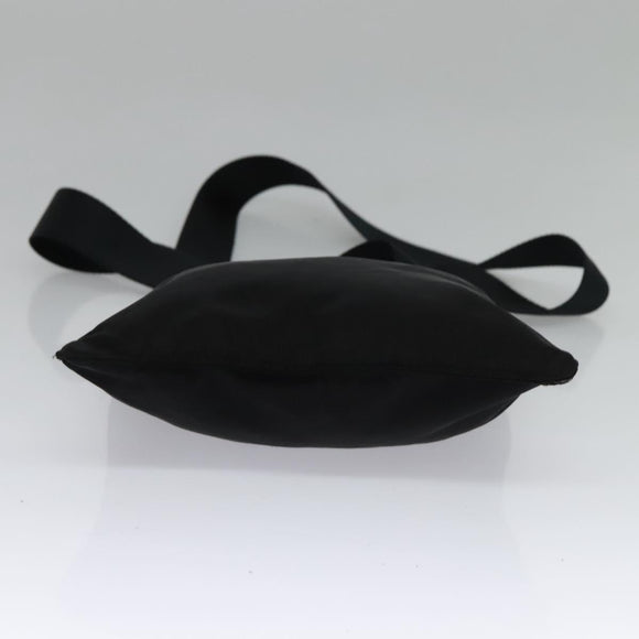 PRADA Shoulder Bag Nylon Black Silver Auth ep9765