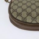 GUCCI GG Supreme Shoulder Bag PVC Beige Gold Auth ep9768-15